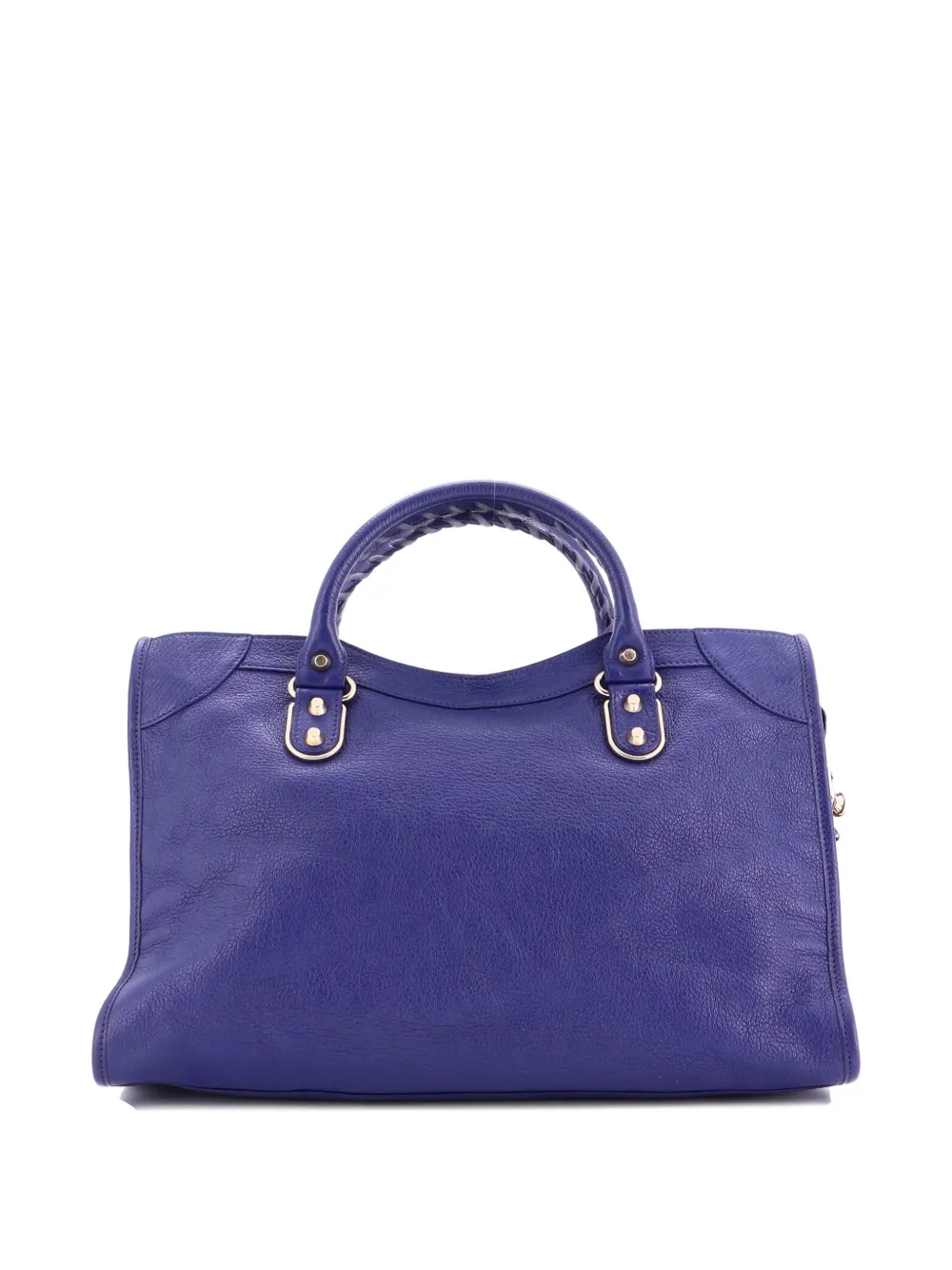 Balenciaga Pre-Owned City Classic Metallic Edge Bag Leather Medium satchel - Blu