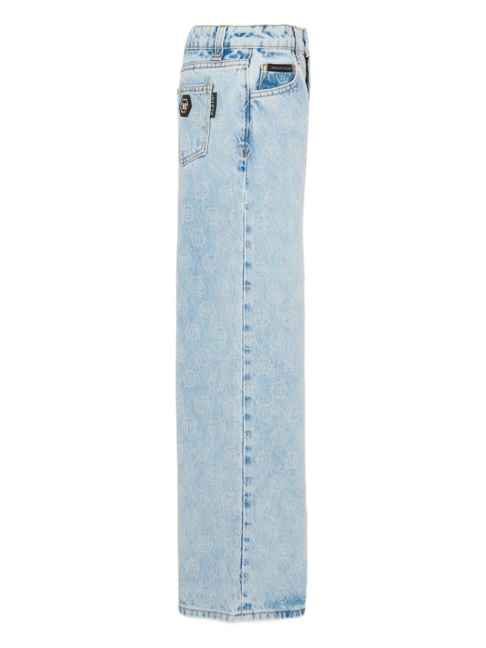  Philipp Plein Junior Logo-print Jeans - Blue 