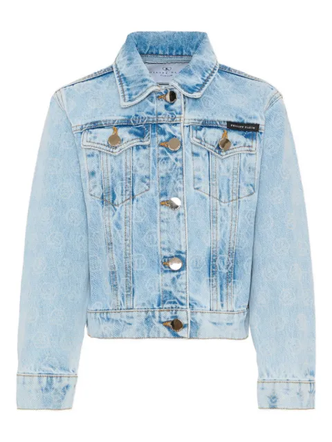 Philipp Plein Junior buttoned denim jacket