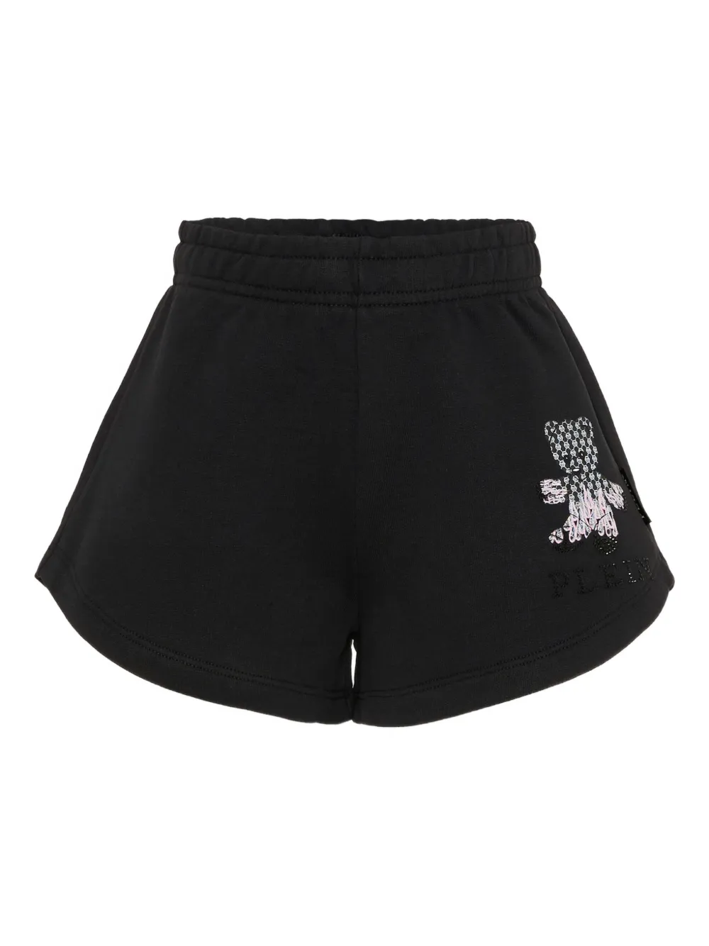 Philipp Plein Junior teddy-motif shorts - Nero