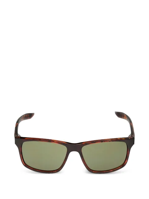Nike tortoiseshell rectangle-frame sunglasses