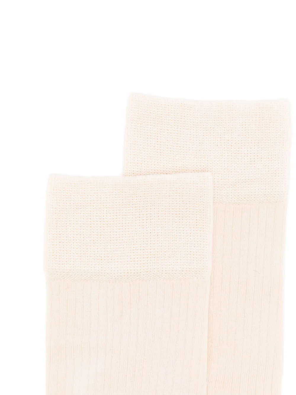  Lemaire Cut-out Rib Socks - Neutrals 