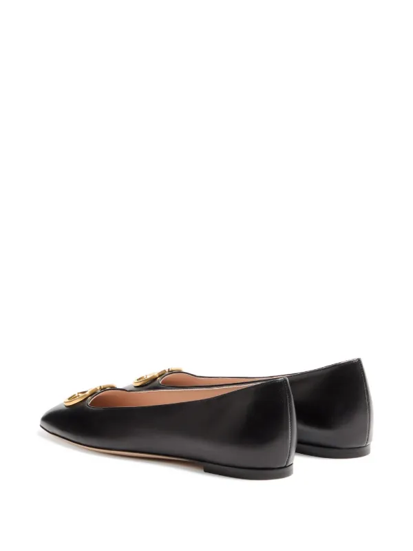 Valentino Garavani VLogo Signature Ballerina In Nappa | Black