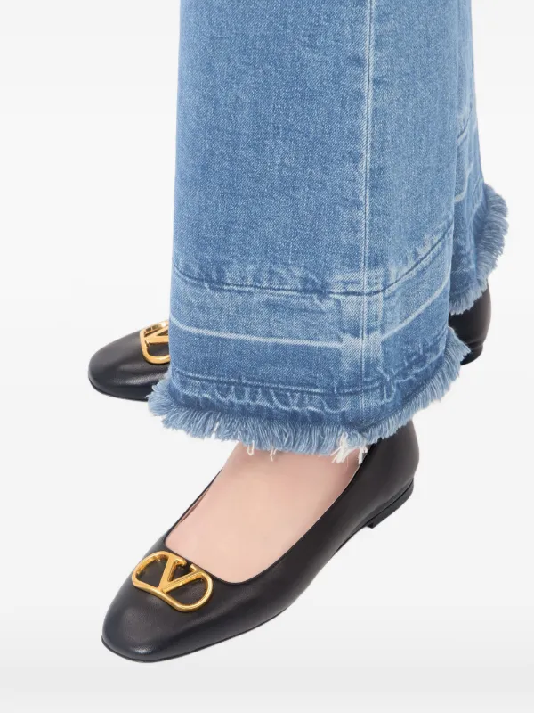 Valentino Garavani VLogo Signature Ballerina In Nappa | Black