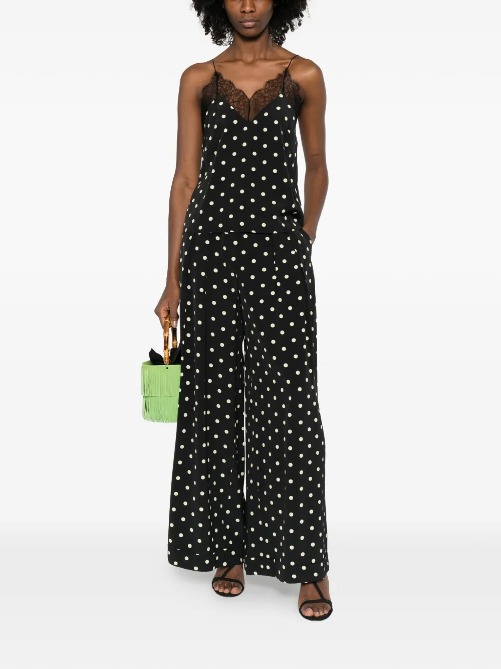 Fran&ccedil;oise Mila polka-dot trousers - Zwart