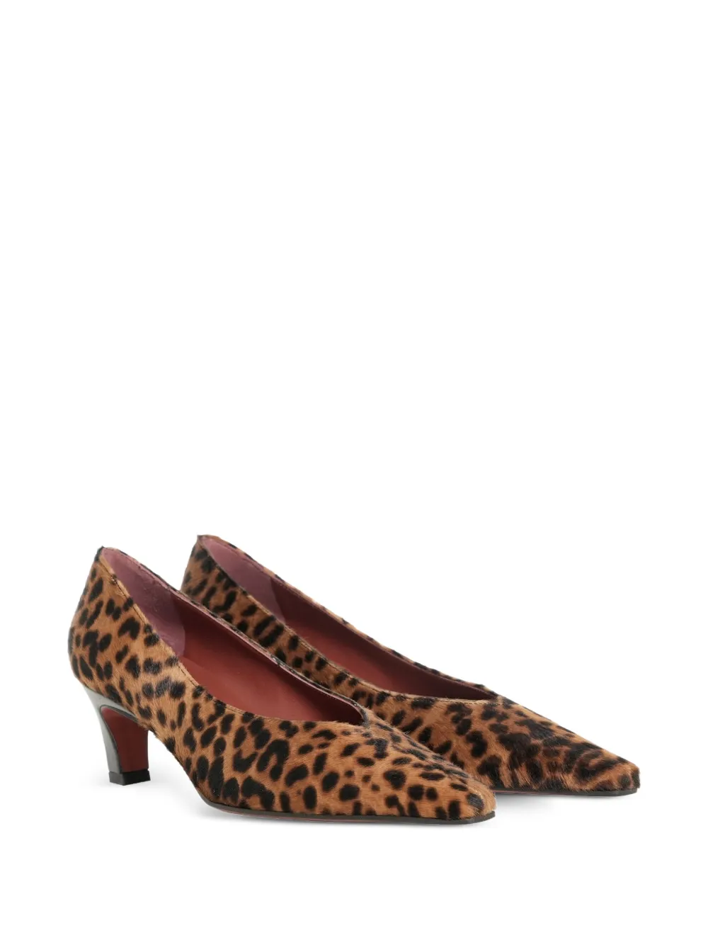 Roberto Festa Falira pumps met luipaardprint Bruin