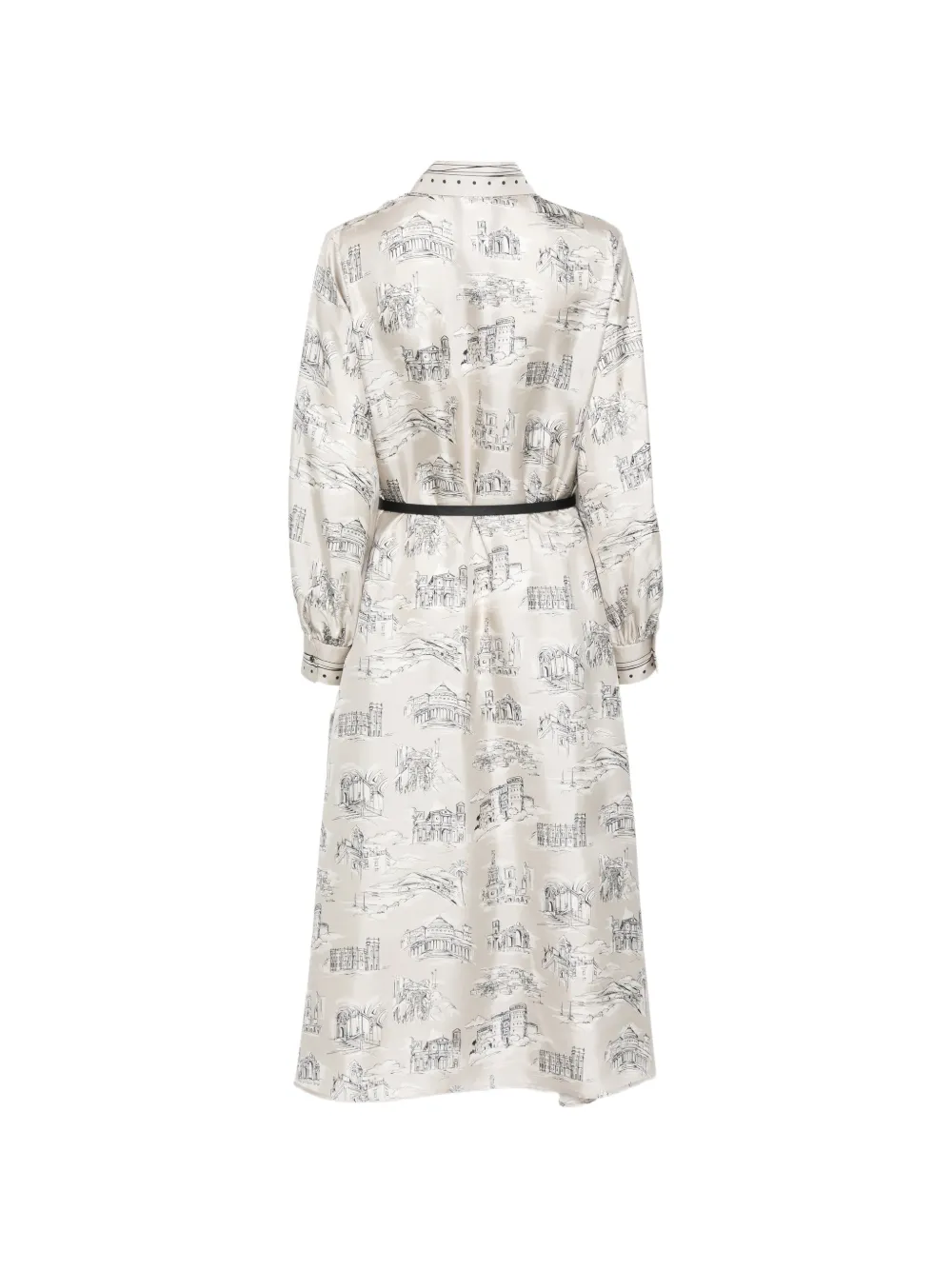  Max Mara Patterned Shirt Dress - Grey 