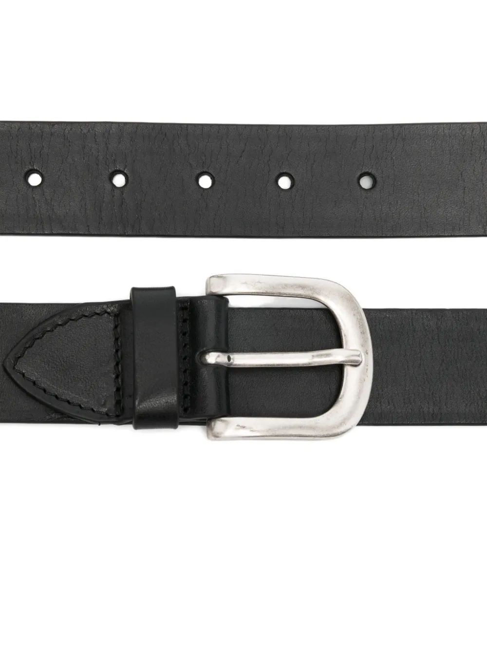 MERYLL ROGGE leather buckle belt - Zwart