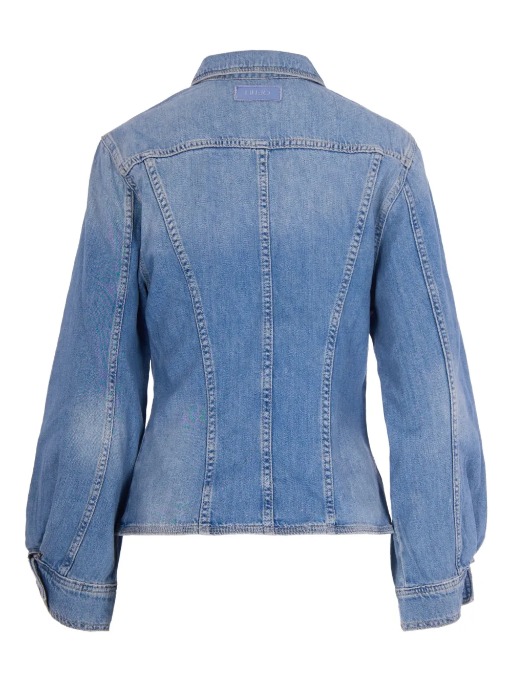 Liu Jo Button Puff-sleeve Jacket - Blue 