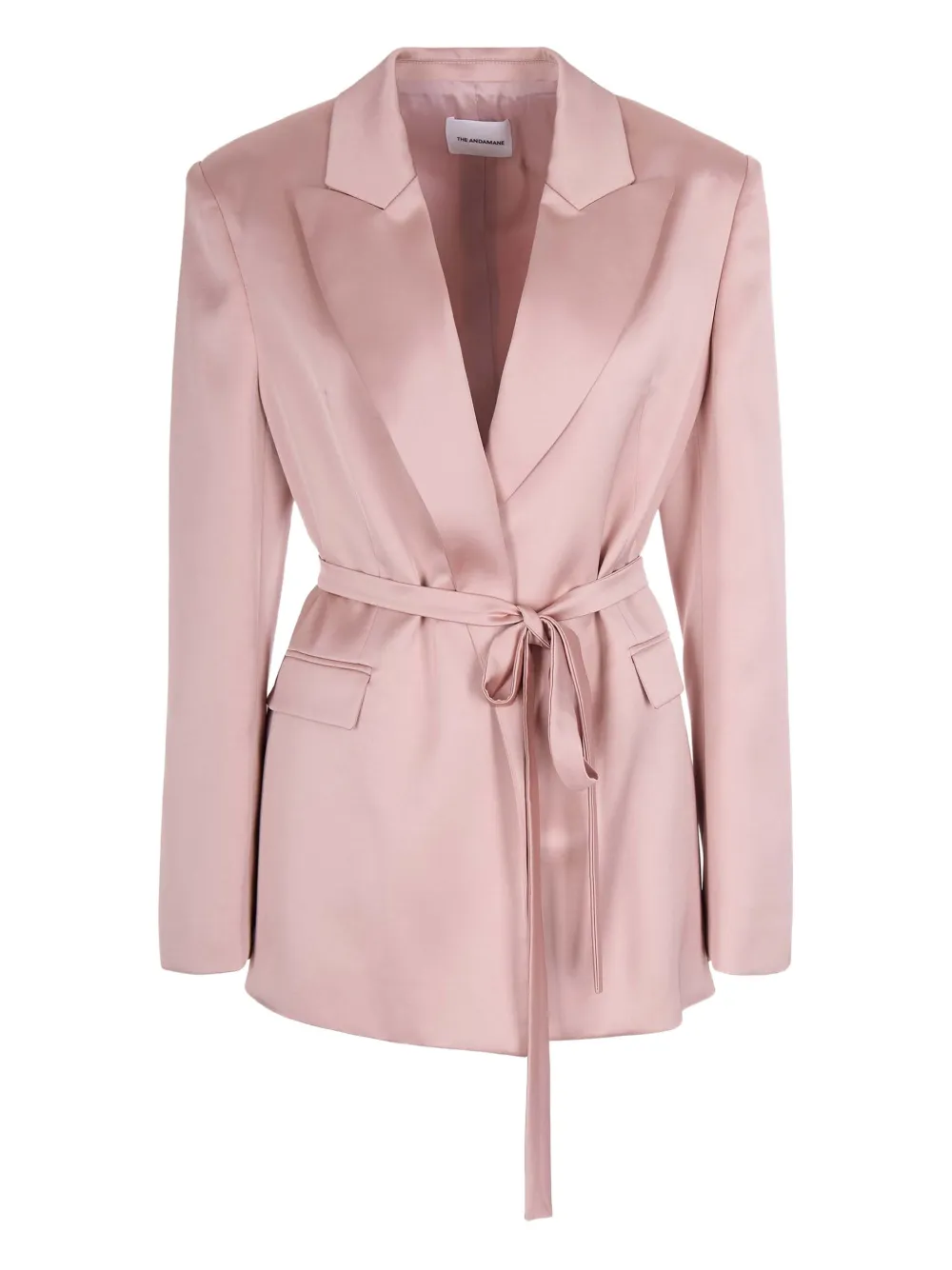 THE ANDAMANE tie-waist jacket - Rosa