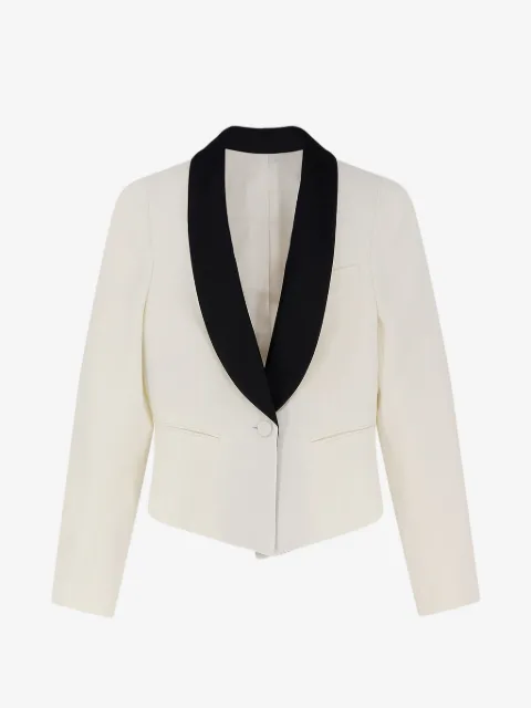 Alexander McQueen blazer con botones y solapas de esmoquin