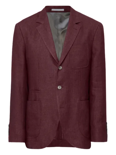 Brunello Cucinelli notched-lapels patch-pockets blazer