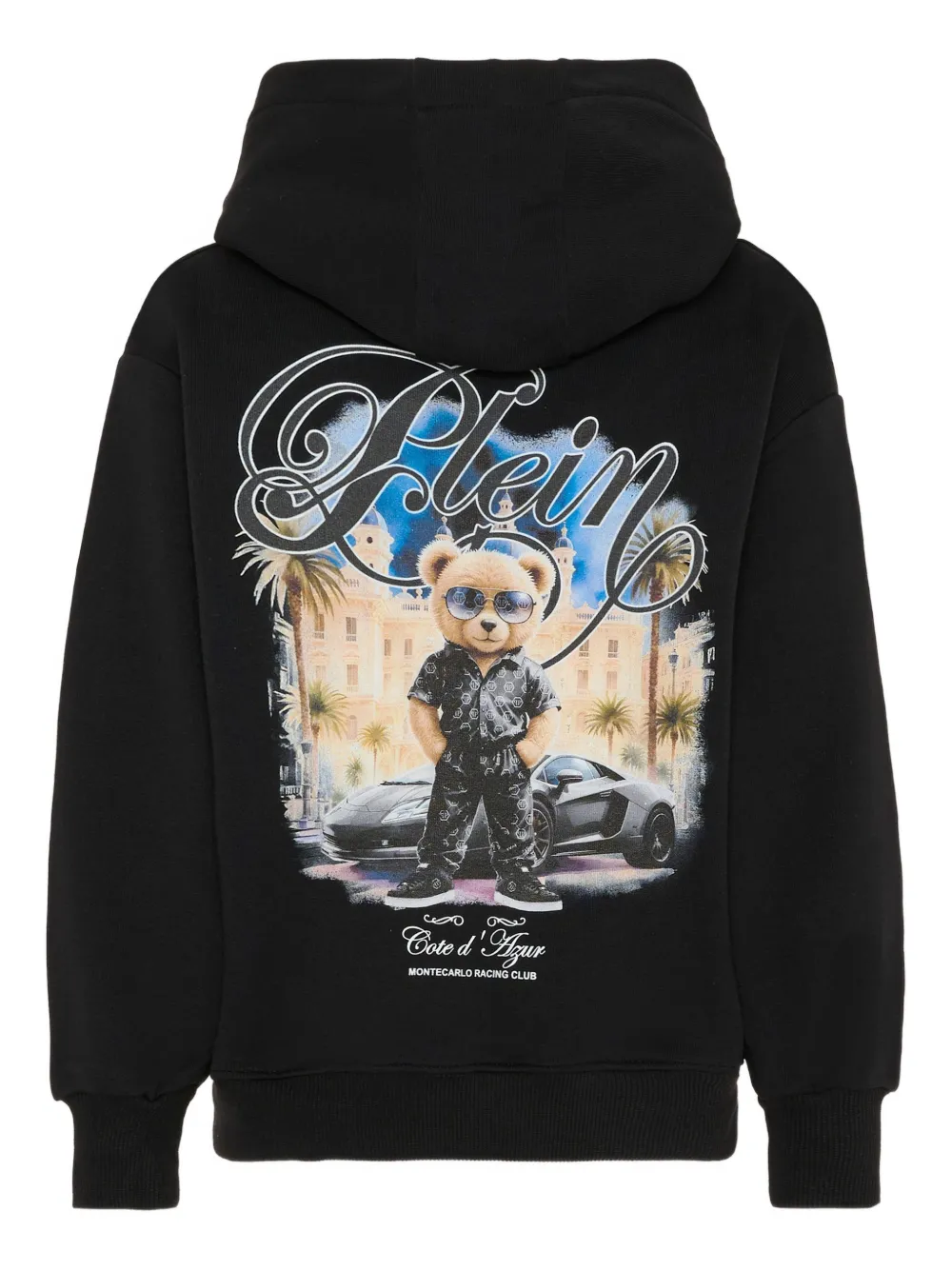  Philipp Plein Junior Graphic Hoodie - Black 