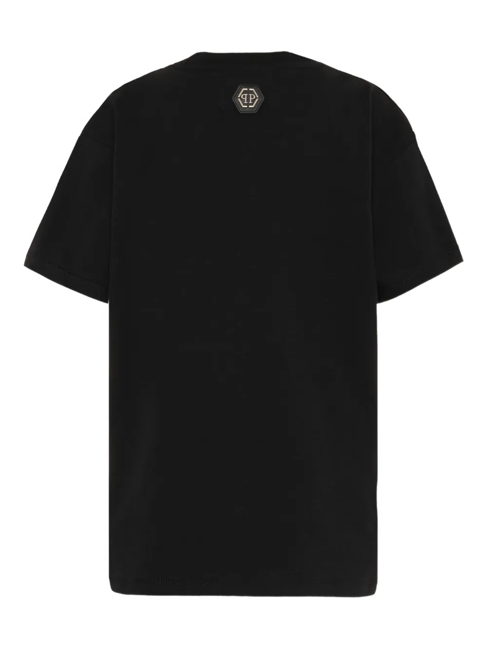 Philipp Plein Junior T-shirt met logoprint Zwart