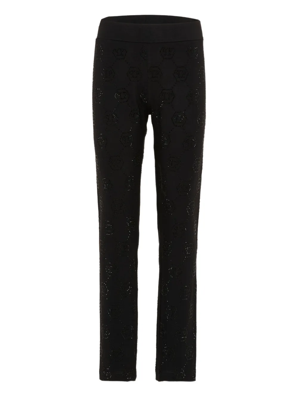 Philipp Plein Junior logo-motif leggings - Nero