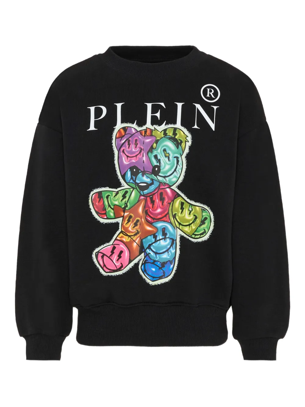 Philipp Plein Junior graphic crew-neck sweatshirt - Black