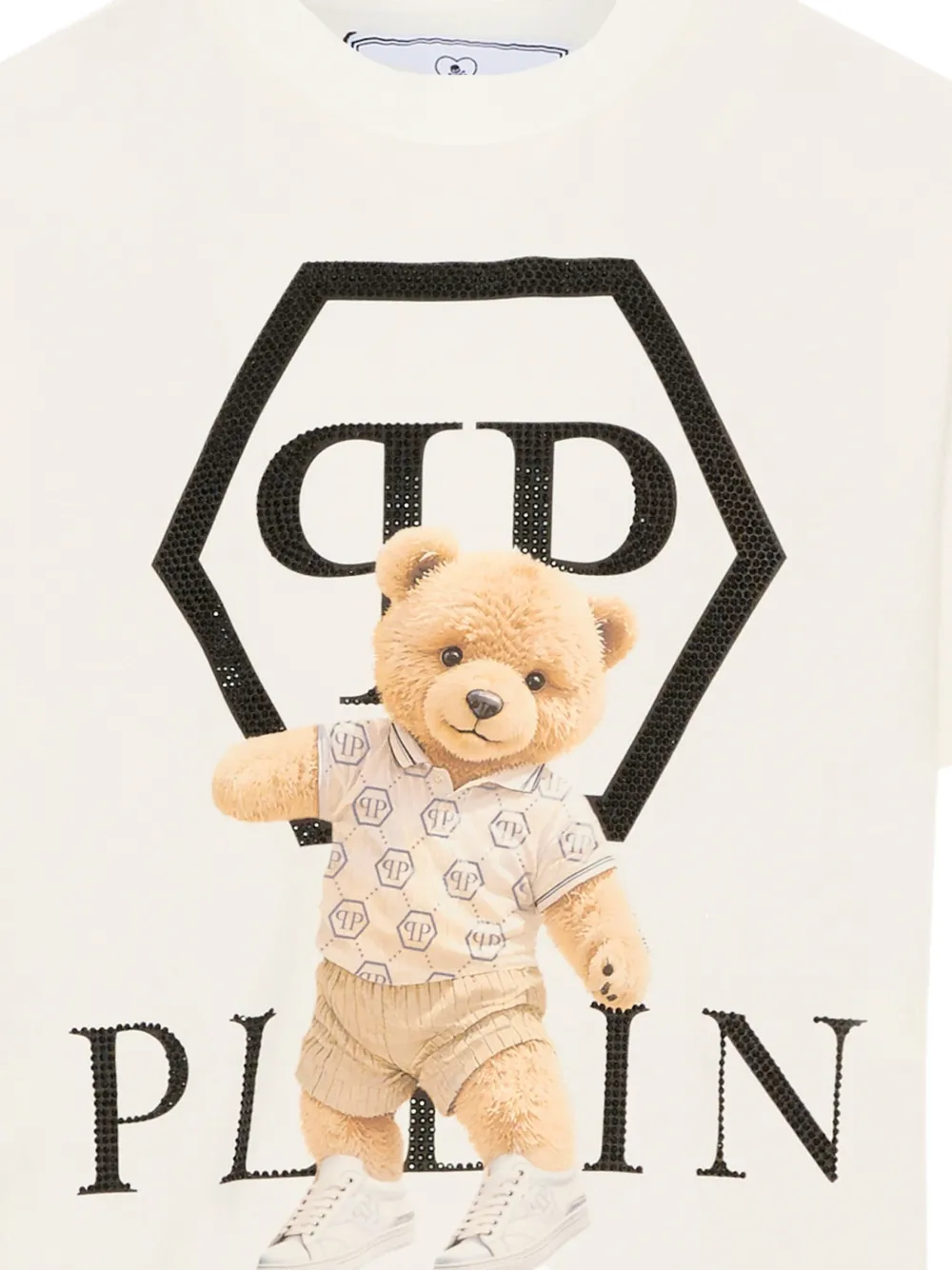  Philipp Plein Junior Short-sleeves Graphic T-shirt - Neutrals 