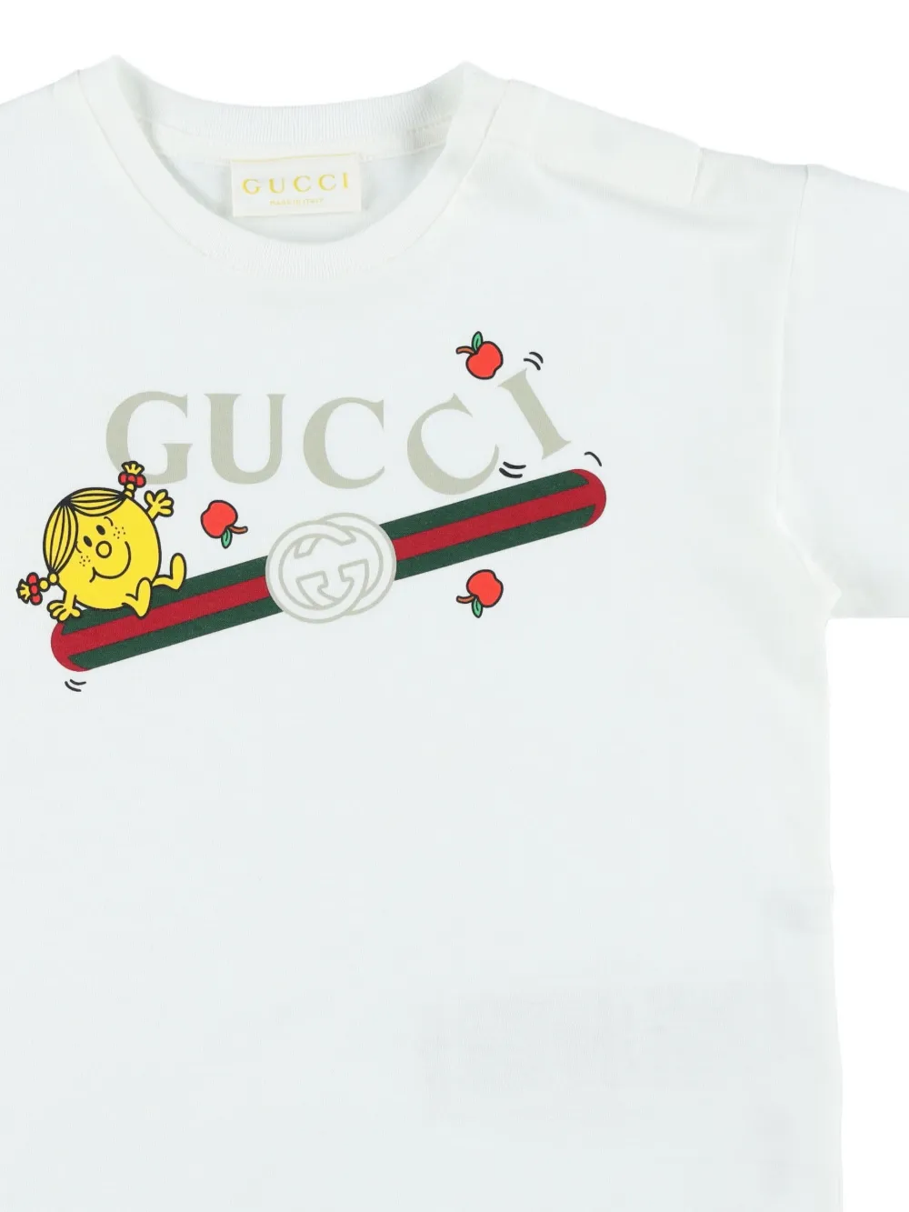 Gucci Kids T-shirt met grafische print Wit
