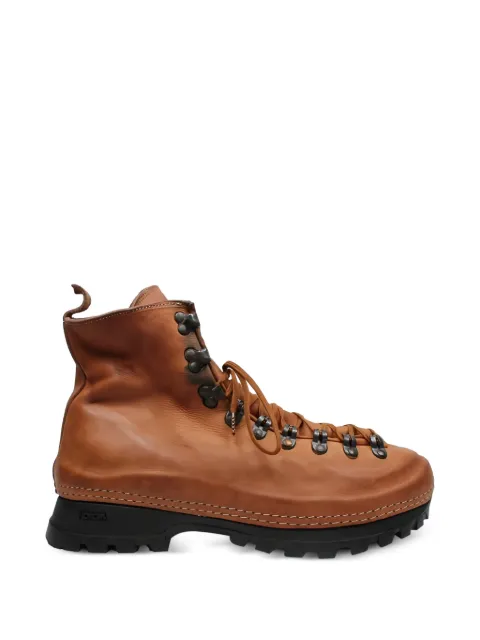 Guidi lace-up leather hiking boots