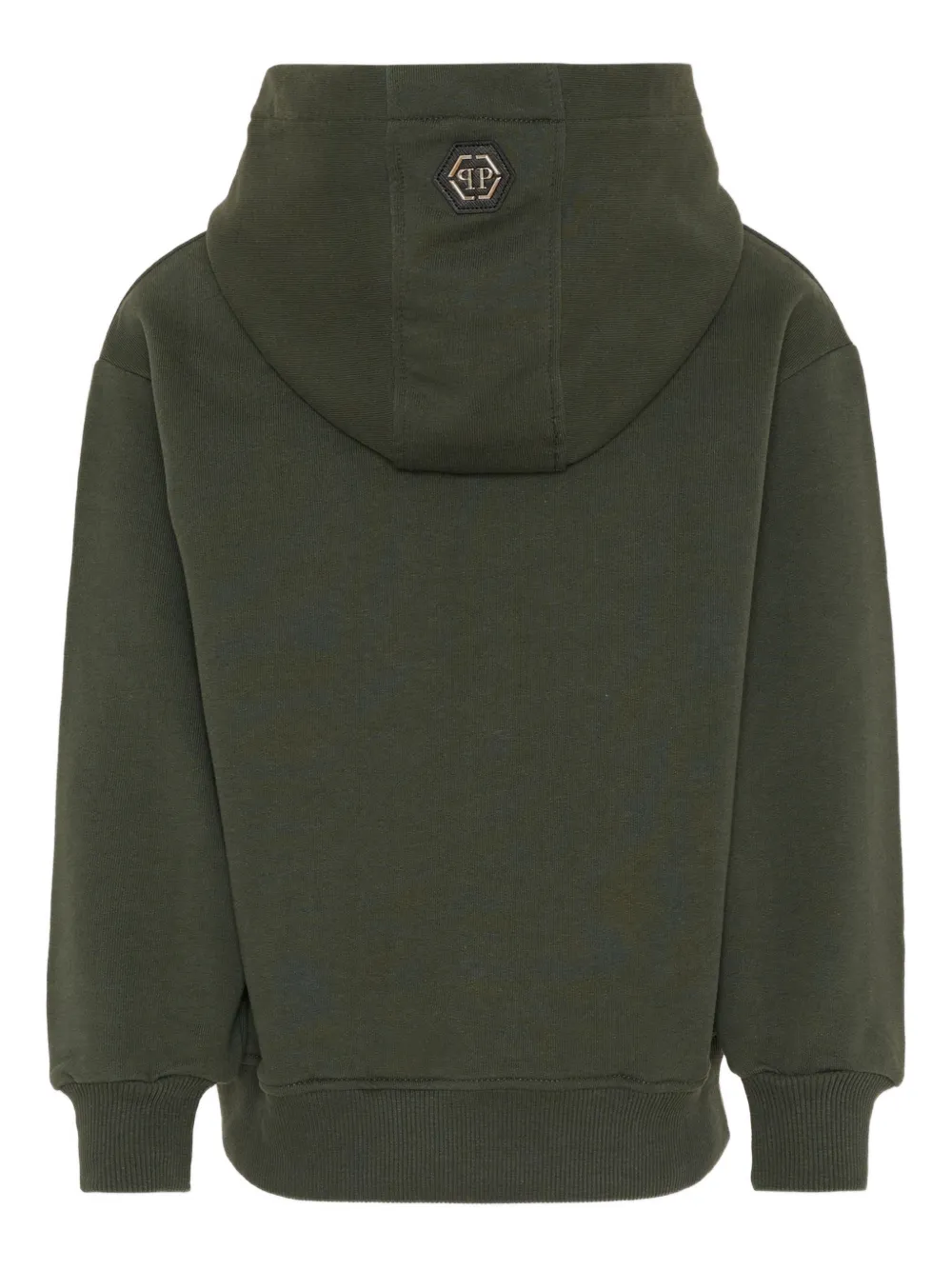 Philipp Plein Junior Hoodie met grafische teddybeerprint Groen