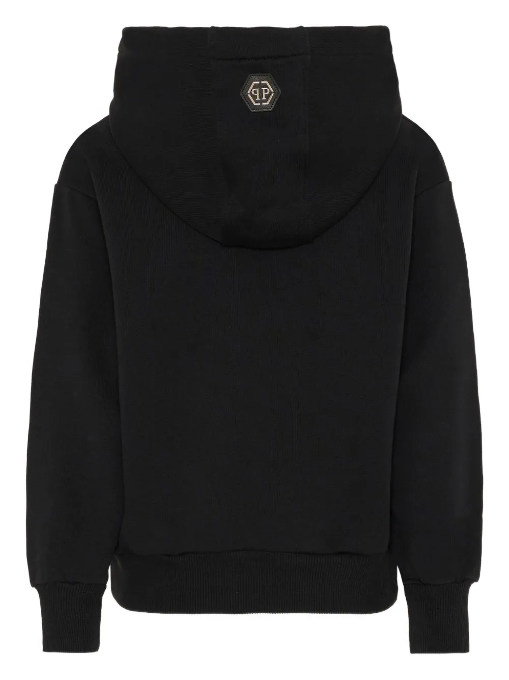  Philipp Plein Junior Skull-graphic Hoodie - Black 