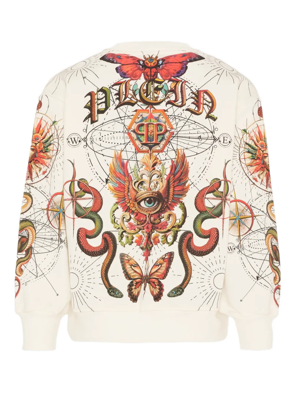  Philipp Plein Junior Skull-print Sweatshirt - Neutrals 