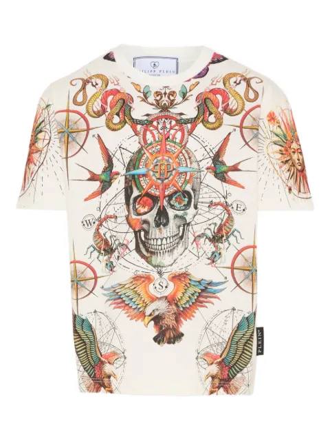 Philipp Plein Junior 반소매 패턴 티셔츠