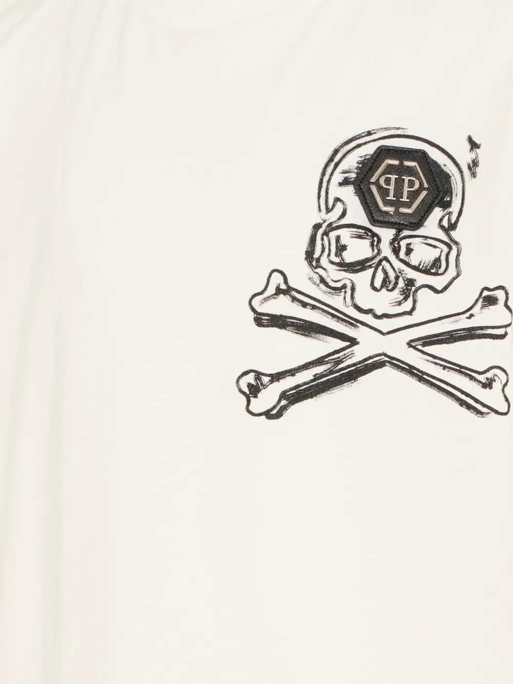  Philipp Plein Junior Skull-print Short-sleeves T-shirt - Neutrals 