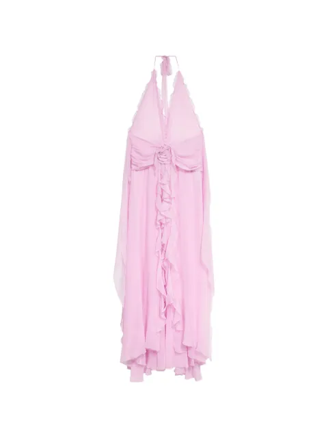 Blumarine ruffled georgette maxi dress