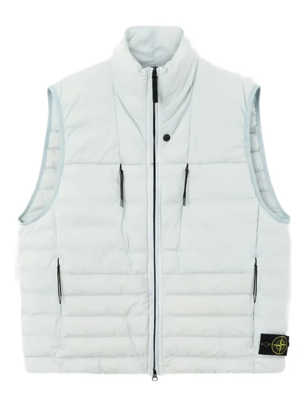 Stone Island キルティング ベスト | ブルー | FARFETCH JP