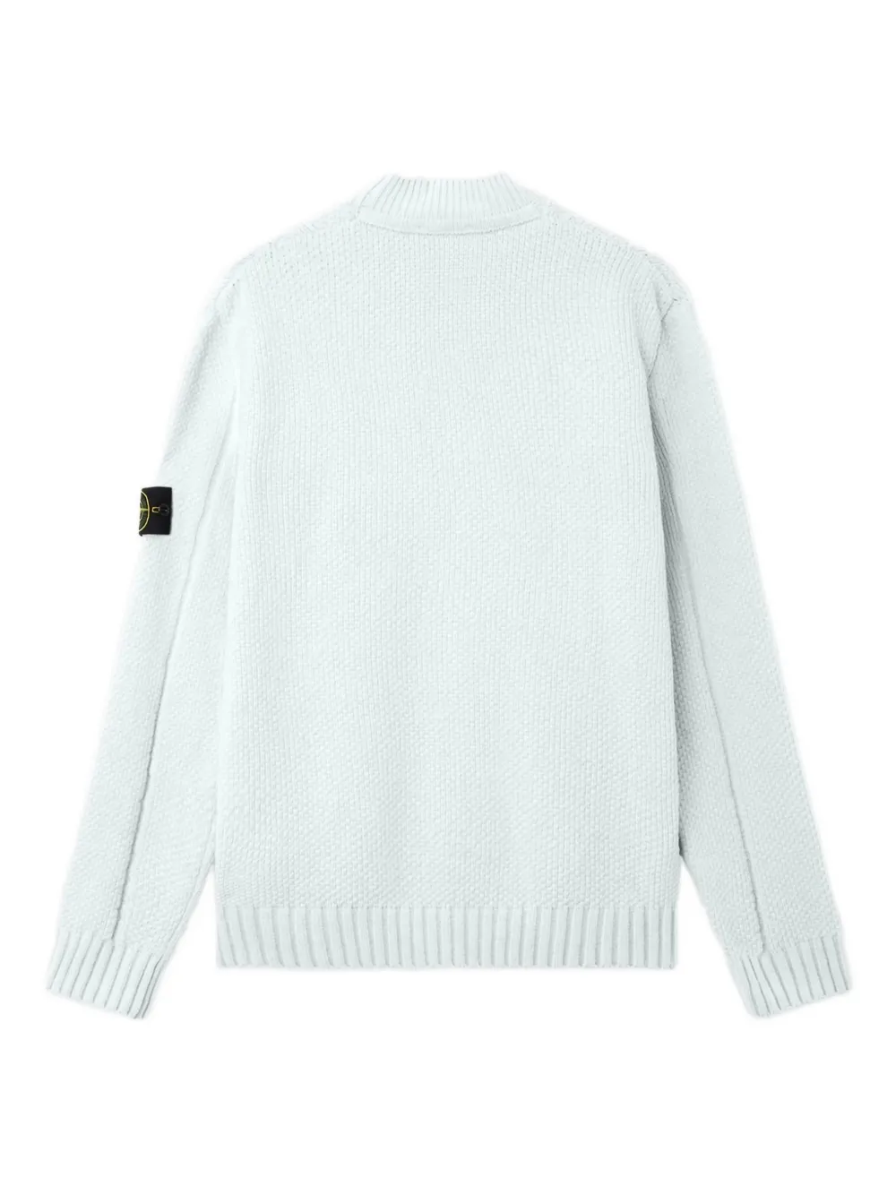 Stone Island Compass-motif cotton sweater - Blauw