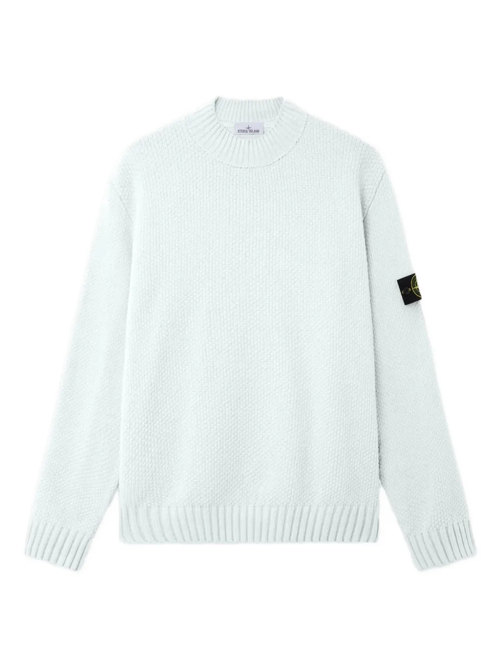 Stone Island Compass-motif cotton sweater - Blue