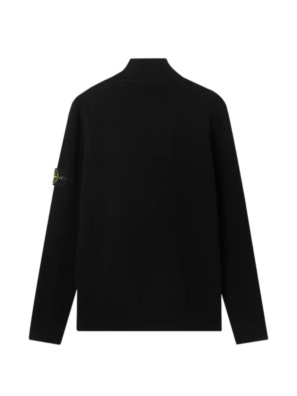 Stone Island Geribbelde trui met Compass-logopatroon Zwart