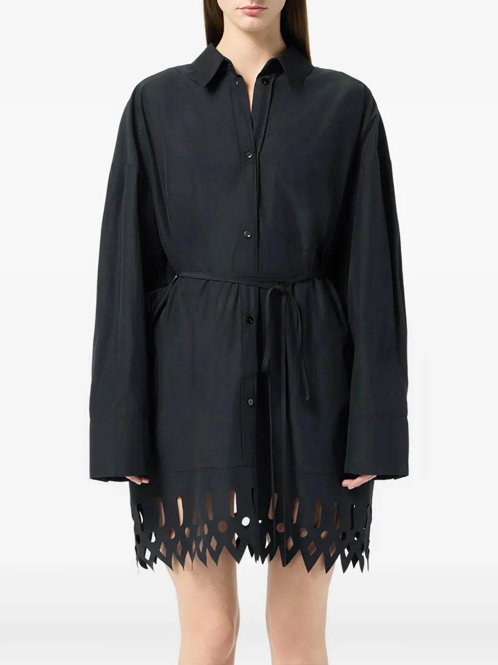 Blumarine Blousejurk met uitgesneden details Zwart