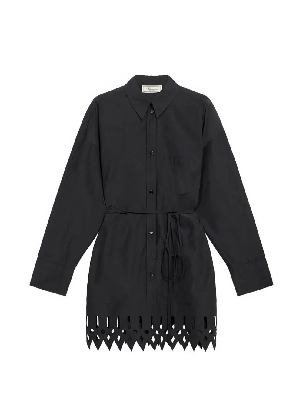 Blumarine cutout shirt dress - Nero