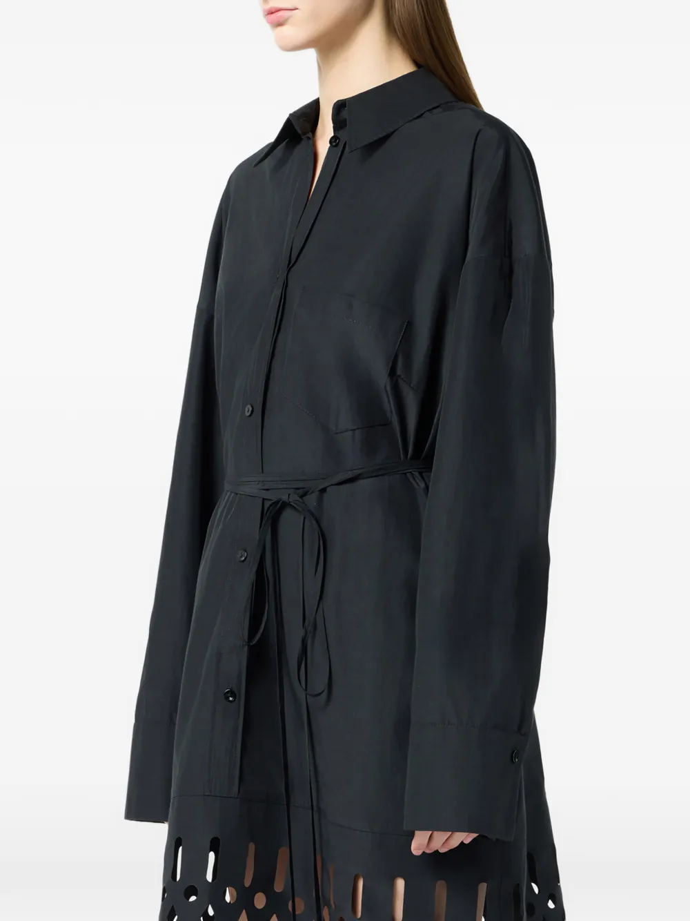 Blumarine Blousejurk met uitgesneden details Zwart