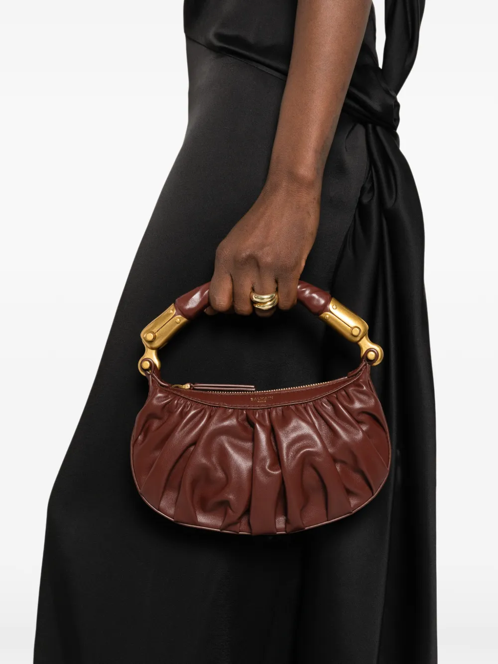 Balmain Kleine Ébène shopper Bruin