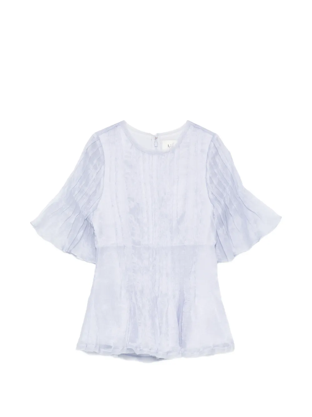 Aje Angeli flounce short-sleeve top - Blu