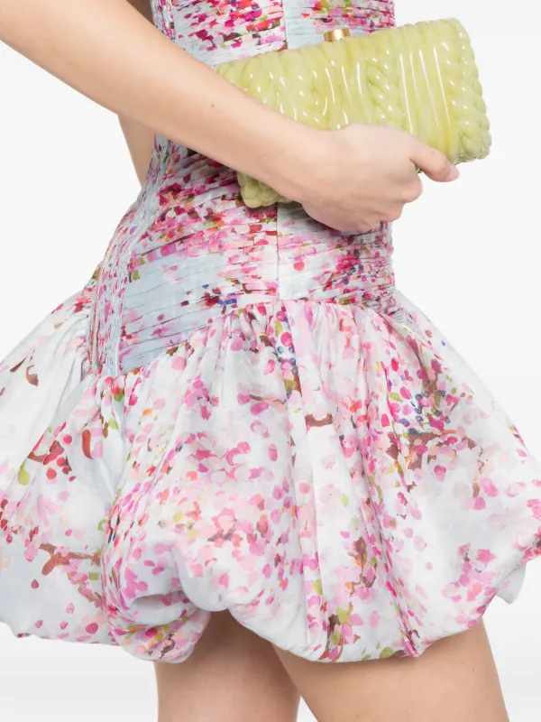 Aje Ambrose Ruffled Floral Mini Dress | Blue | FARFETCH KW