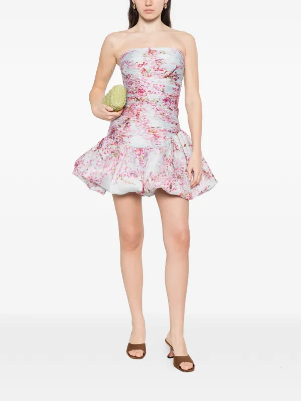 strapless open back dress Aje Rhythmic Frilled Mini Dress - Passion For Fashion main image 0