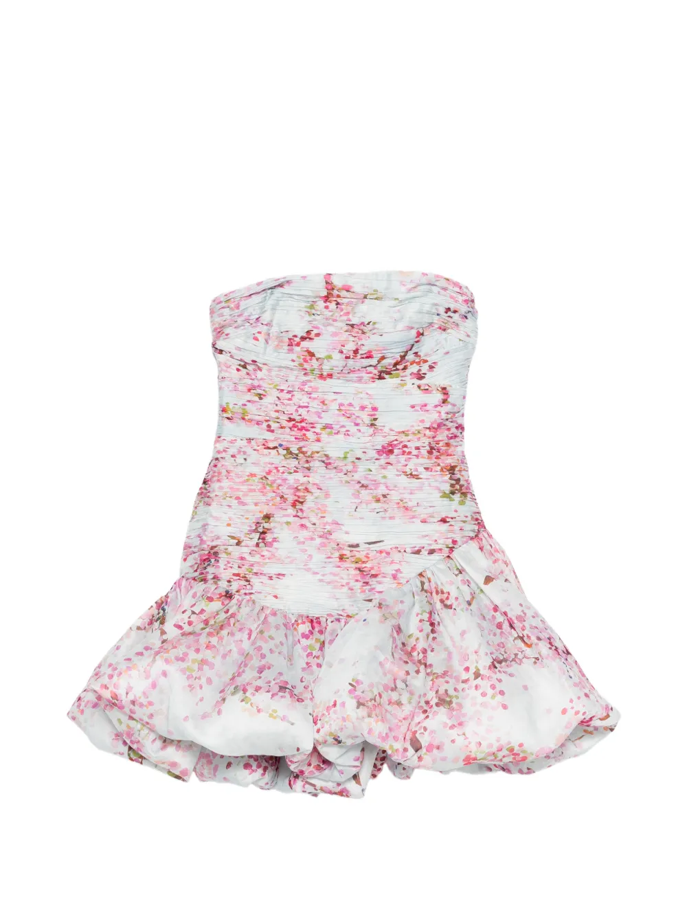 Aje Ambrose ruffled floral mini dress - Blu