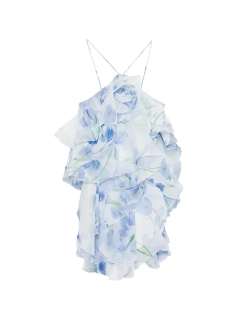 Aje Pandorea layered floral mini dress