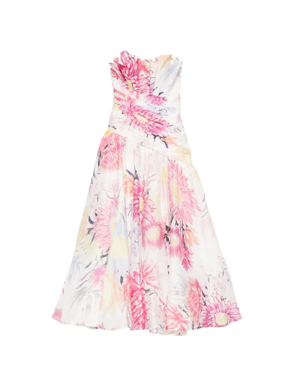 Aje Reflector ruffled maxi dress - Weiß