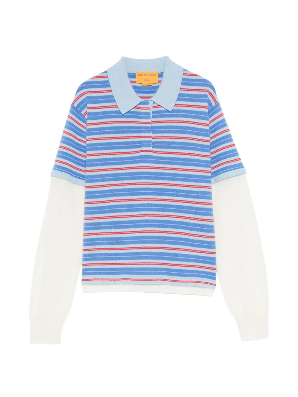 Guest In Residence Gir striped layered sweater - Blu