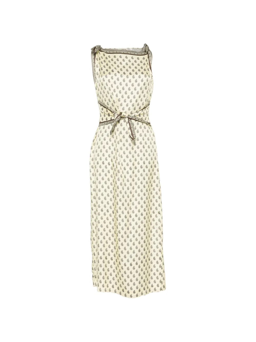 DÔEN paisley-pattern midi dress - Toni neutri