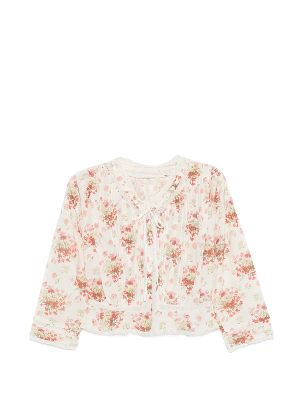 DÔEN Hillock lace blouse - Toni neutri