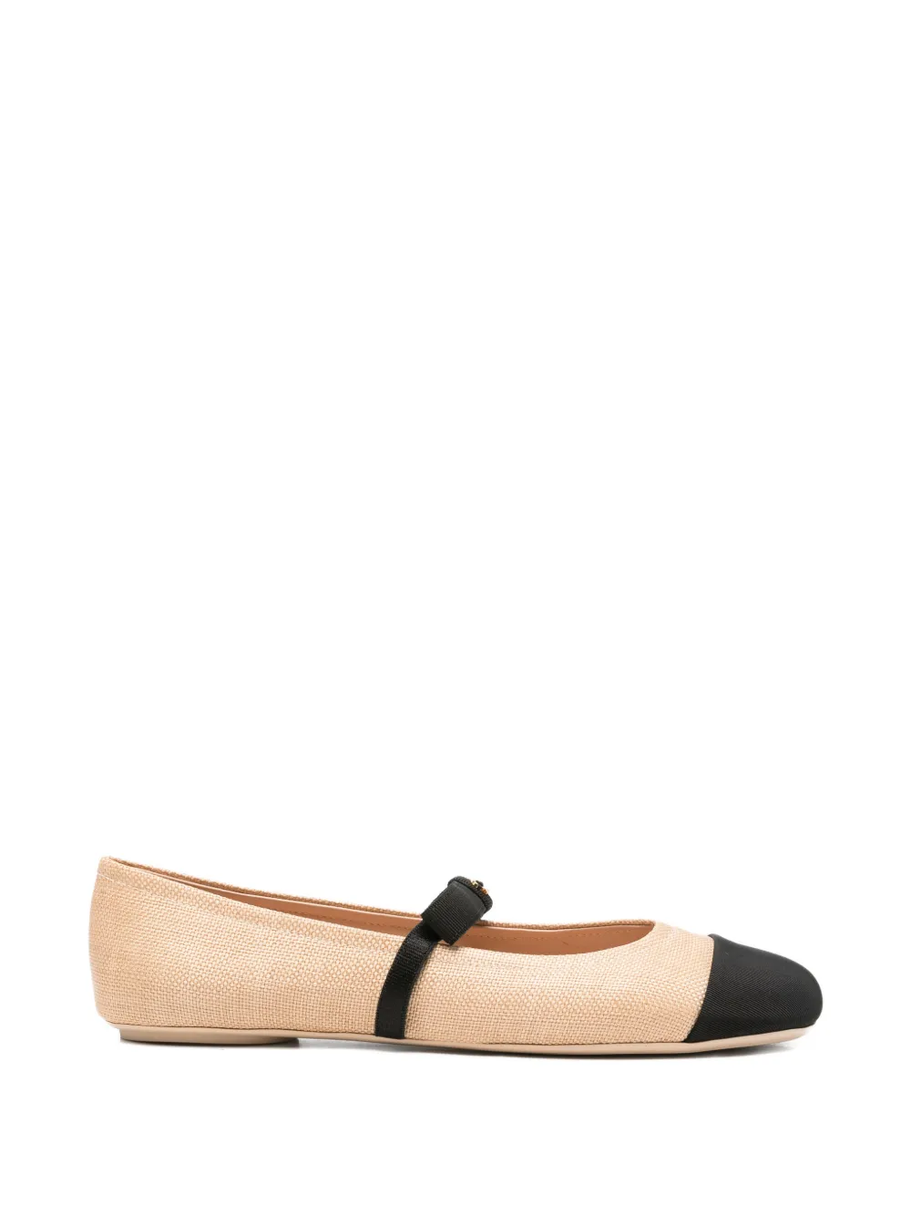 Gianvito Rossi bow-detail ballet flat - Toni neutri