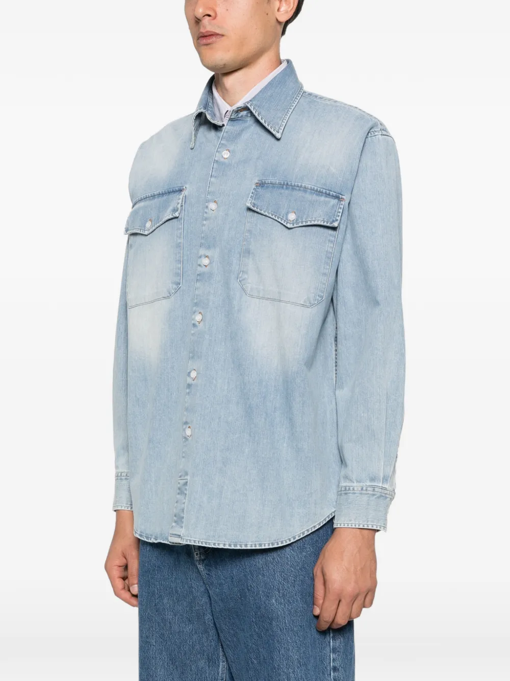  Carter Young Denim Utility Shirt - Blue 