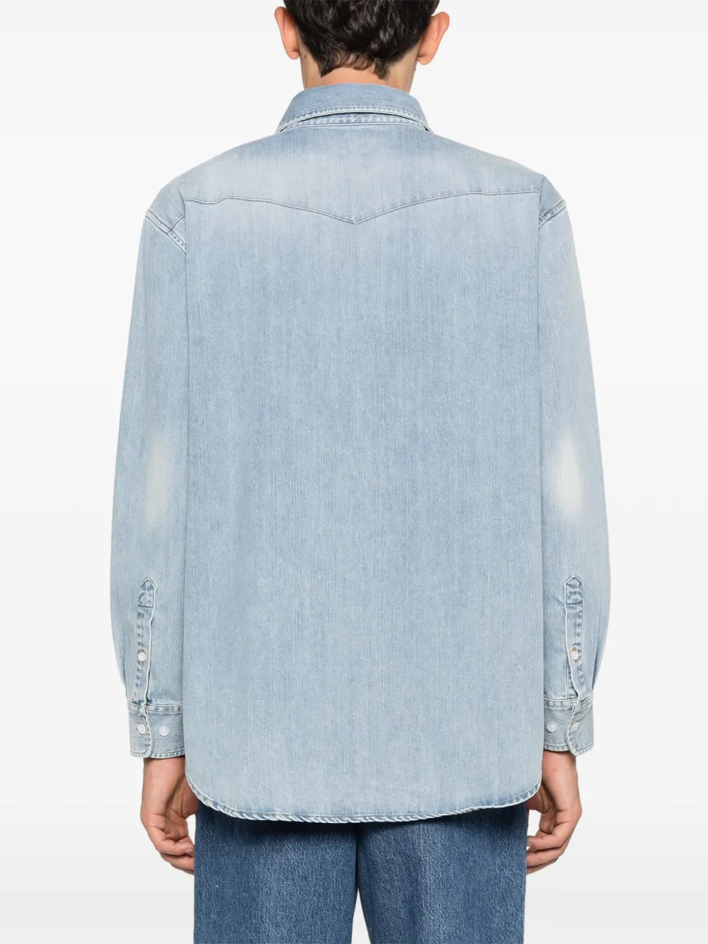 Carter Young Denim cargo overhemd Blauw