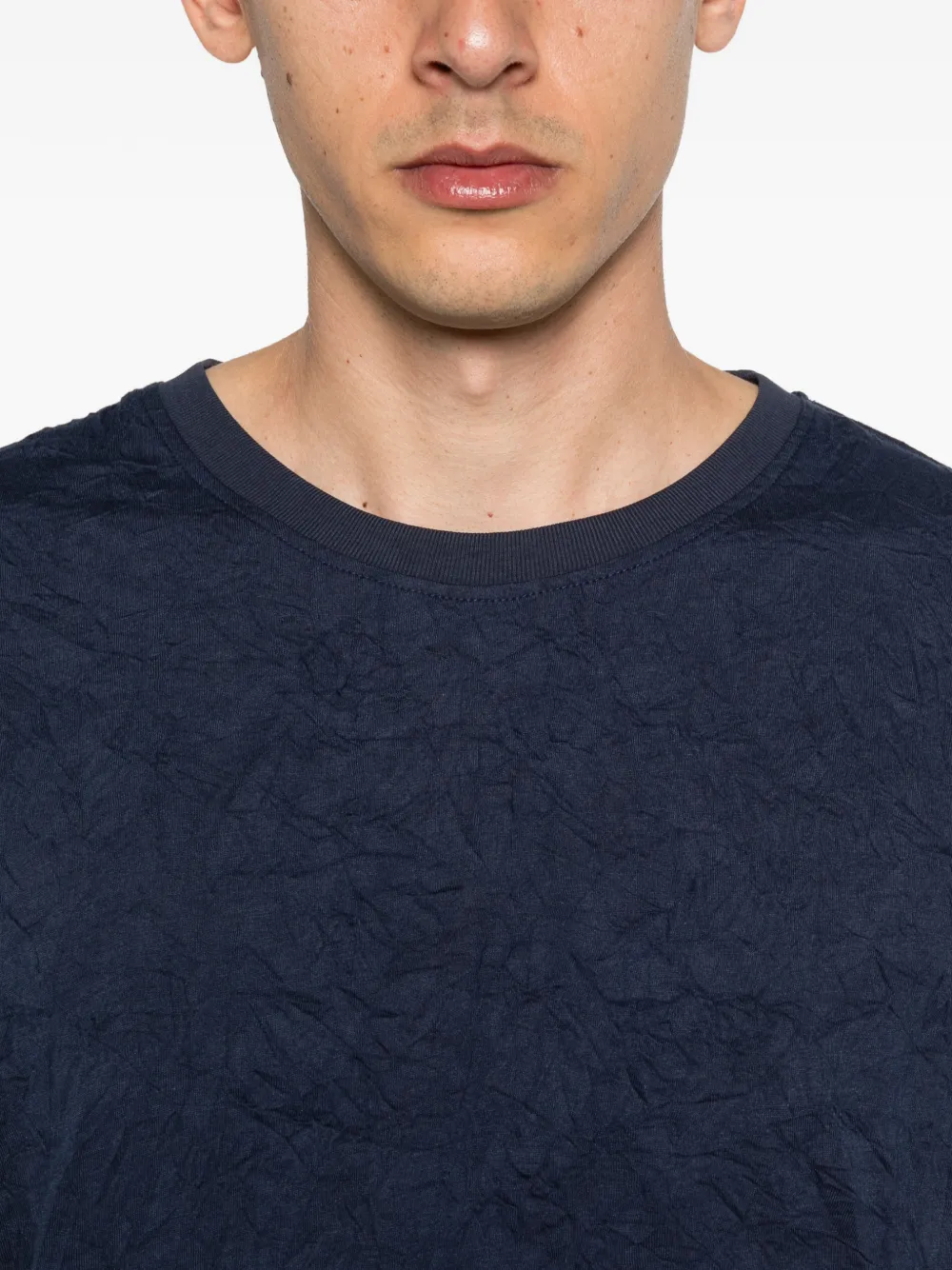 Carter Young Boxy gerafeld T-shirt Blauw